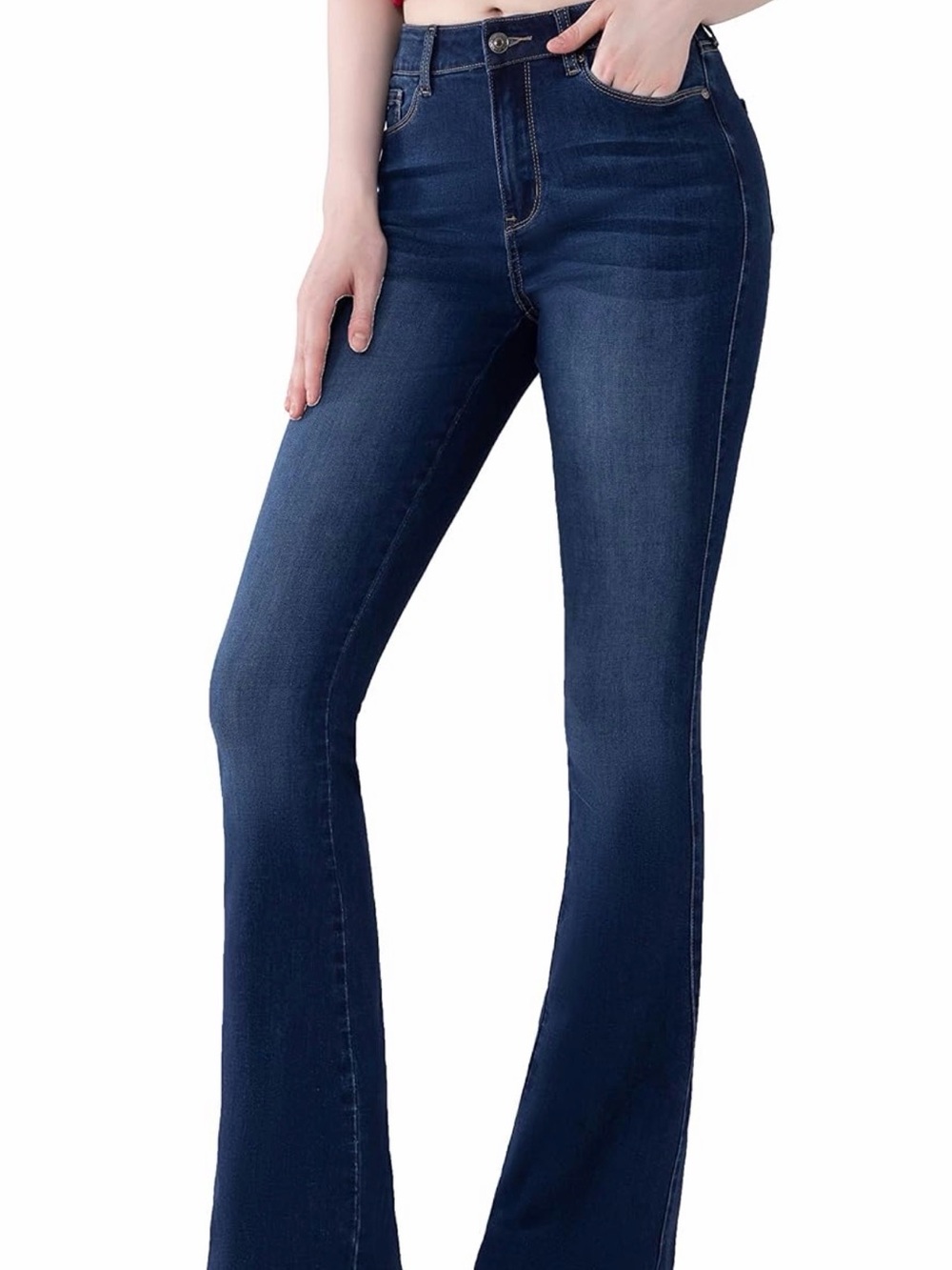 Flying Banana High-Rise Dark Blue Flared Jeans